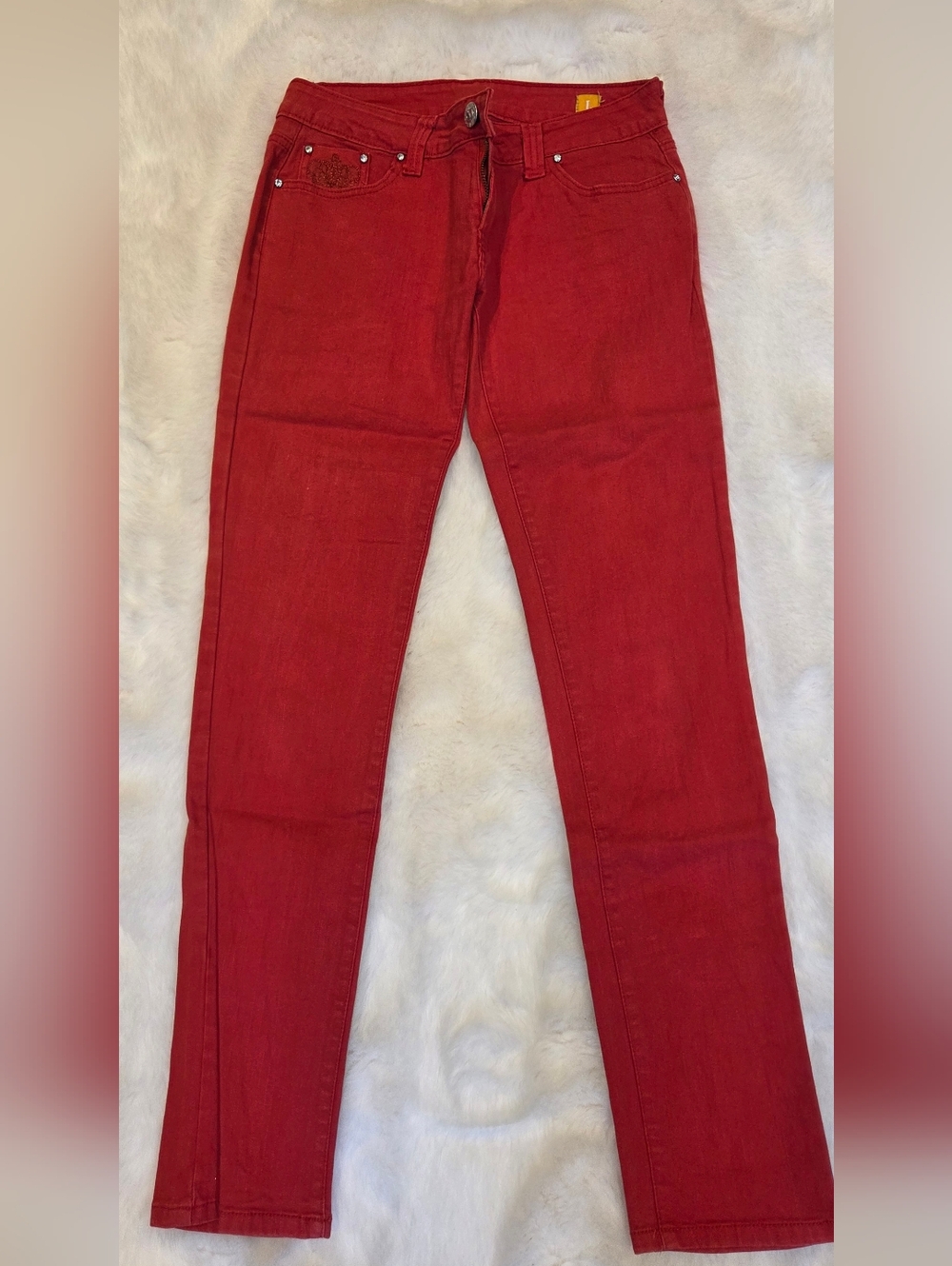 Women's Slim Fit Red Skinny Jeans
